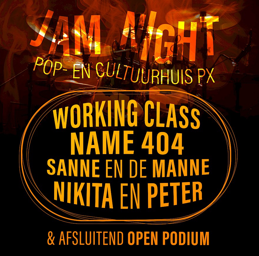 Jam Night in Pop- en Cultuurhuis PX