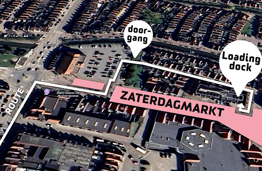 Verkeerssituatie op zaterdag