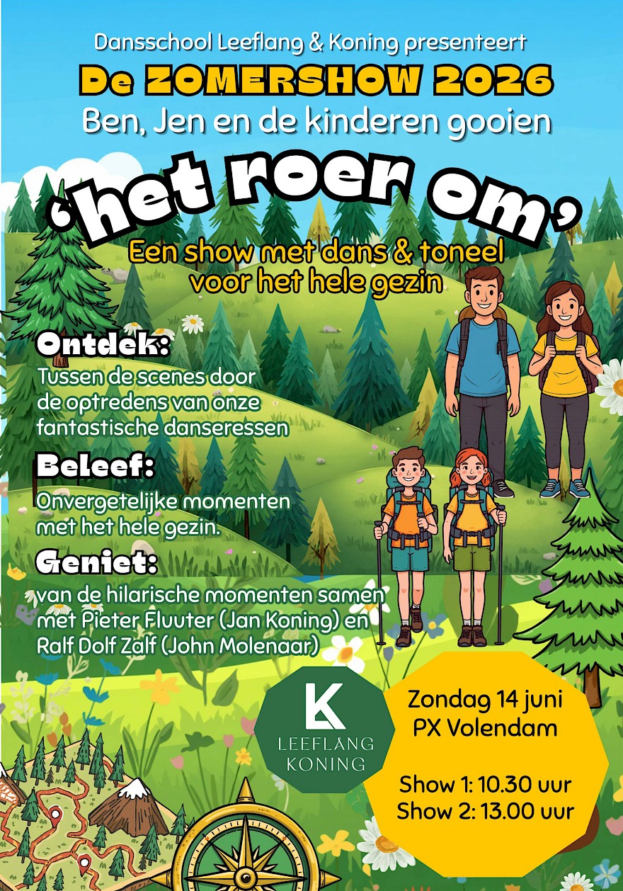 Dans- & Toneelshow van Dance & Fitness Leeflang Koning
